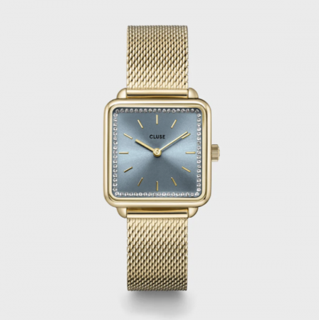 Montre TETRAGONE MESH Bleu/Gold