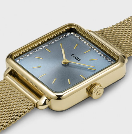 Montre TETRAGONE MESH Bleu/Gold