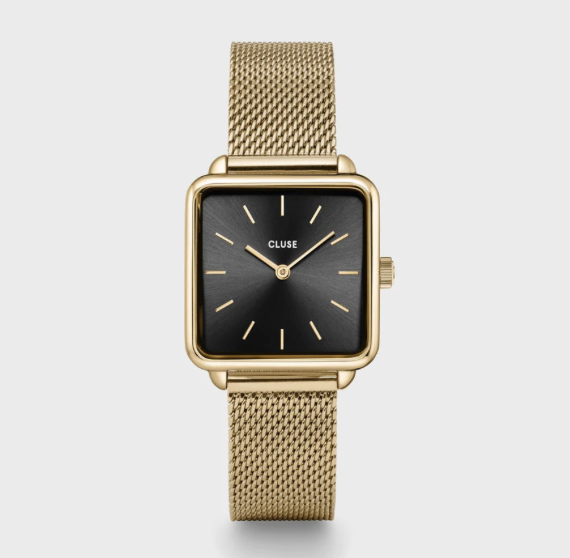 Montre TETRAGONE MESH Noir/Gold