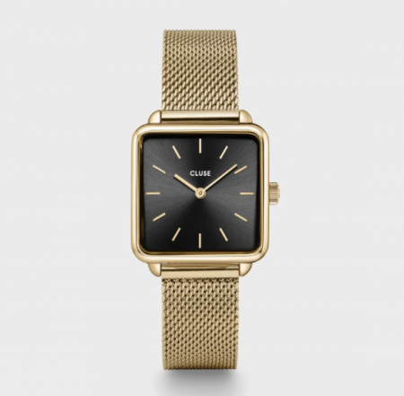 Montre TETRAGONE MESH Noir/Gold