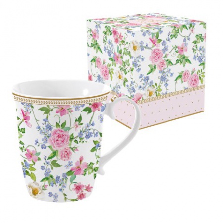 MUG \ Garden joy\  modèle 1 (Blanc)