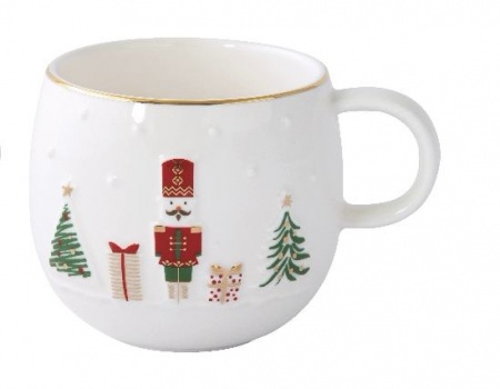 MUG EN PORCELAINE / 4 DESIGNS AVEC MOTIF EN RELIEF