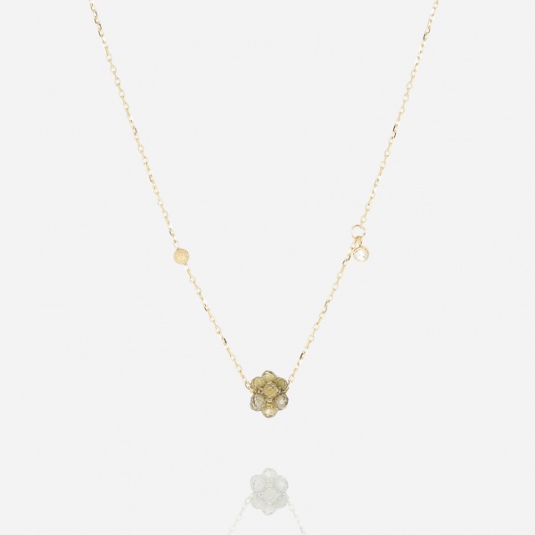 NECKLACE Bacca GOLD STEEL 38+5cm