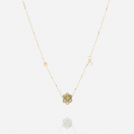 NECKLACE Bacca GOLD STEEL 38+5cm