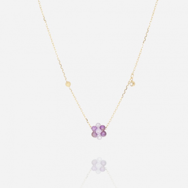 NECKLACE Bacca GOLD STEEL 38+5cm