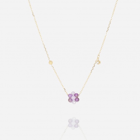 NECKLACE Bacca GOLD STEEL 38+5cm