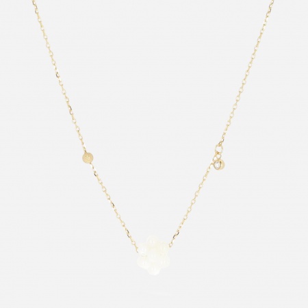 NECKLACE Bacca GOLD STEEL 38+5cm