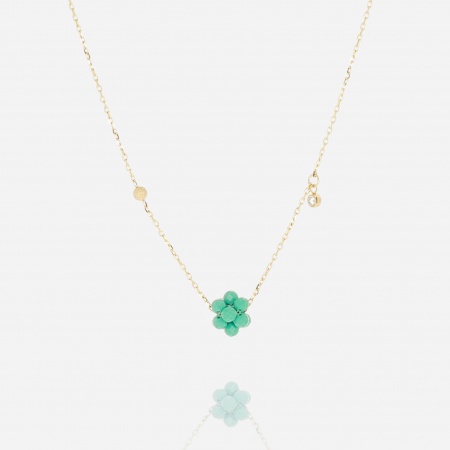NECKLACE Bacca GOLD STEEL 38+5cm