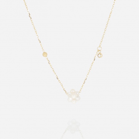 NECKLACE Bacca GOLD STEEL 38+5cm
