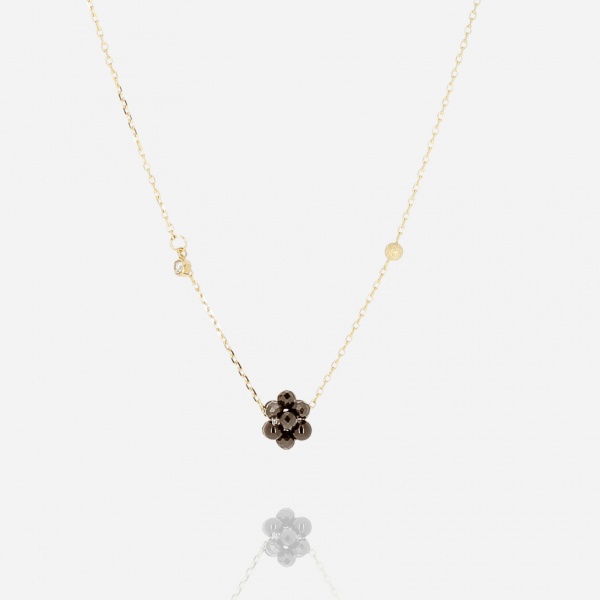 NECKLACE Bacca GOLD STEEL 38+5cm