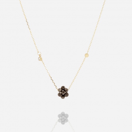 NECKLACE Bacca GOLD STEEL 38+5cm