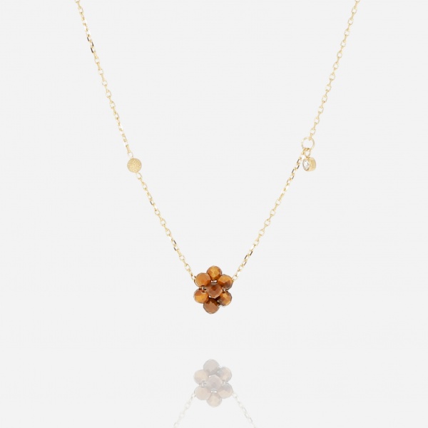 NECKLACE Bacca GOLD STEEL 38+5cm