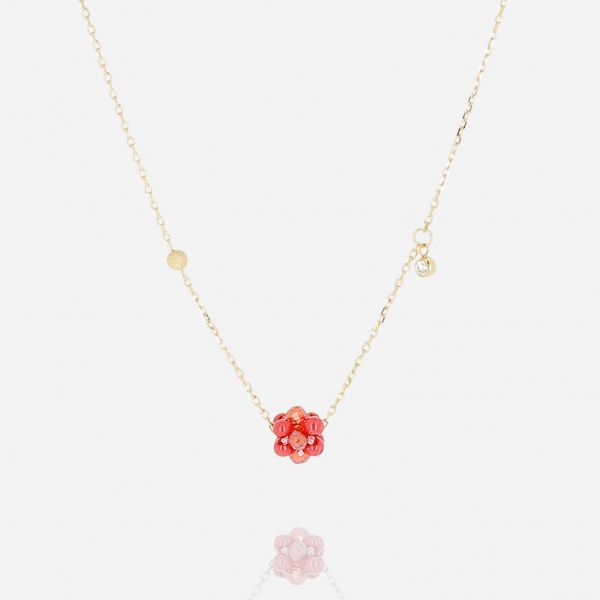 NECKLACE Bacca GOLD STEEL 38+5cm