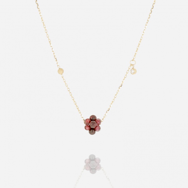 NECKLACE Bacca GOLD STEEL 38+5cm