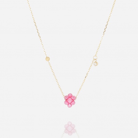 NECKLACE Bacca GOLD STEEL 38+5cm
