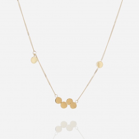 NECKLACE Cosima GOLD STEEL 38+5cm