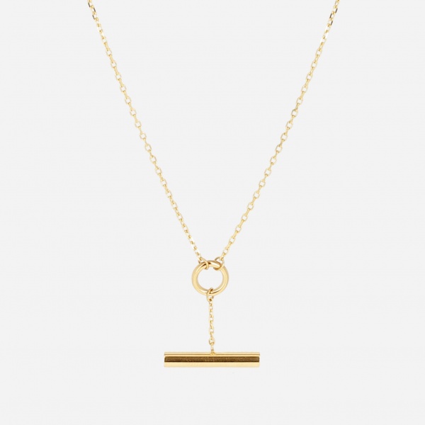 NECKLACE Furio GOLD STEEL 40+5cm
