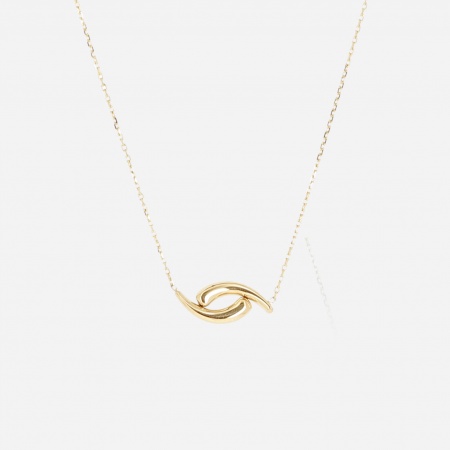 NECKLACE SHORT GOLD STEEL
