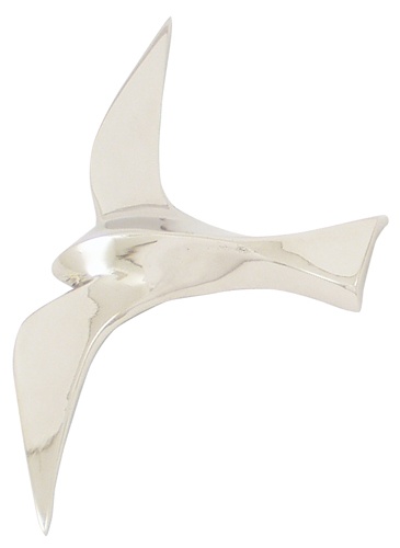 Oiseau mural Argent� PM Envergure - 15 cm