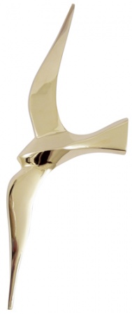 Oiseau mural Doré GM Envergure - 25cm