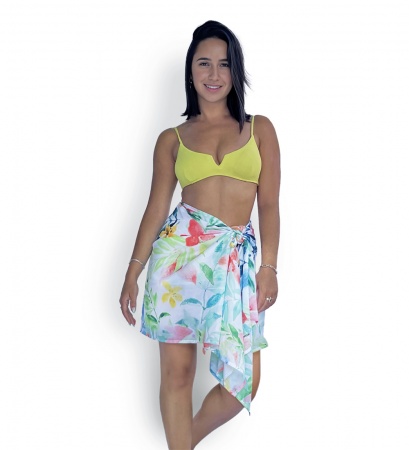 Pareo et boucle en Noix de coco- Modèle ASHA