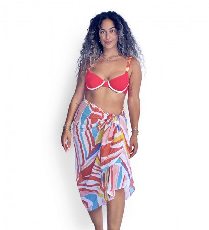 Pareo et boucle en Noix de coco- Modèle CLEO