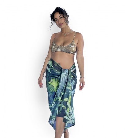 Pareo et boucle en Noix de coco- Modèle OONA