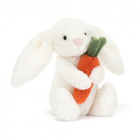 Peluche Lapin tenant une carotte