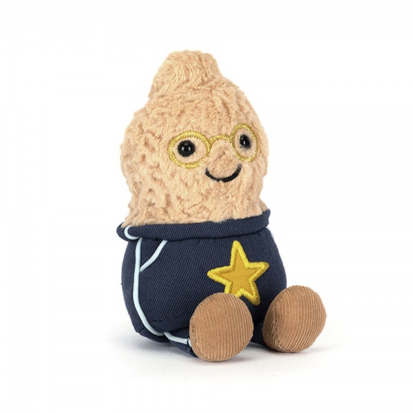 Peluche Nourriture - L�gume - Cacahuette - Amuseables Peanut Star Student Outfit