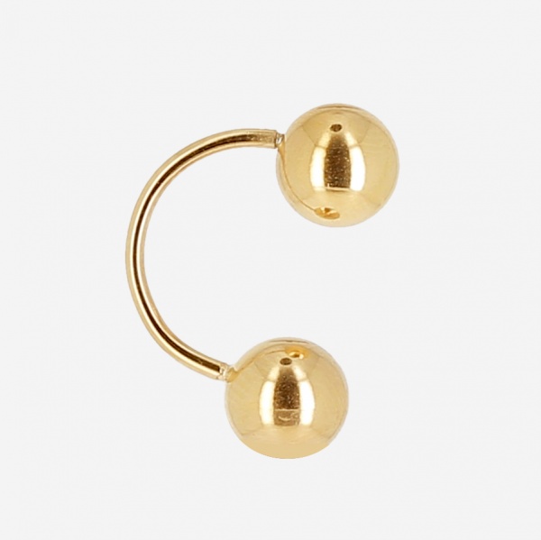 PIERCING � l\'unit� GOLD STEEL L:16.5mm D:6mm