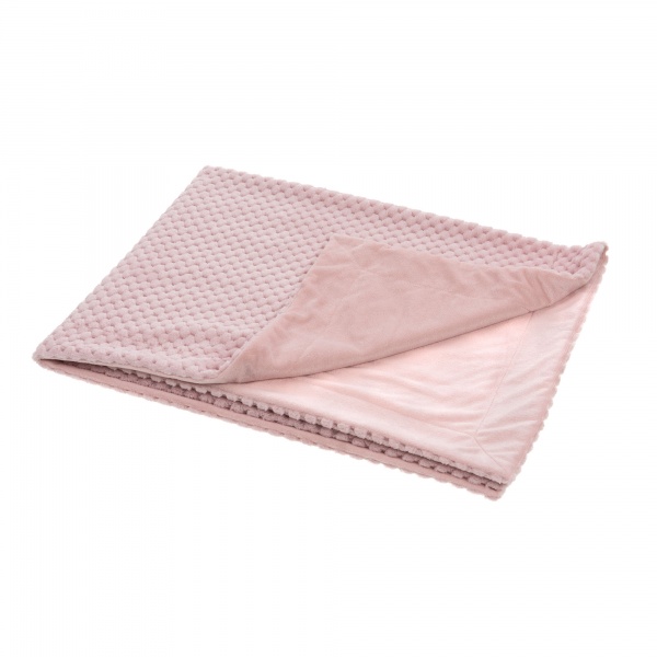 PLAID ENFANT RETRO ROSE100X75