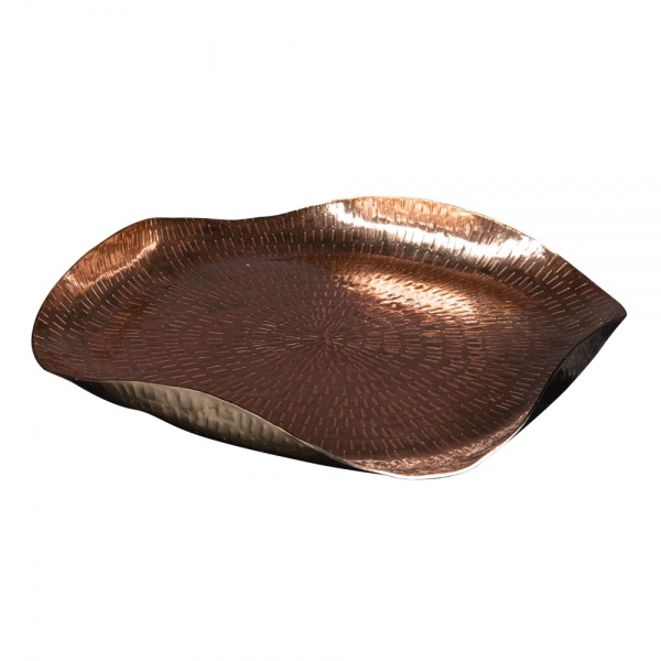 Plat organique Pearl 37 cm Dor�
