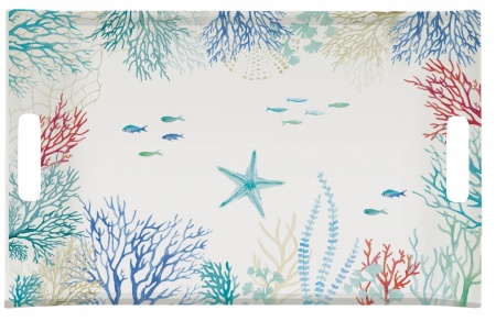 Plateau avec poigne 54x35 cm UNDER THE SEA