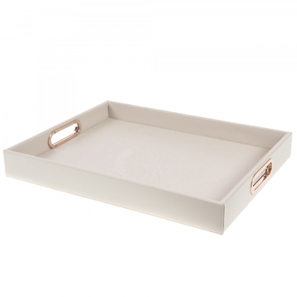 PLATEAU OPALINE TAUPE 30X40
