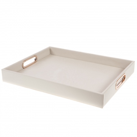 PLATEAU OPALINE TAUPE 30X40