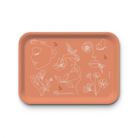 Plateau rectangulaire kraft - Fleurever