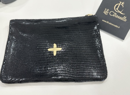 Pochette / Porte Monnaie MONOI Turtle Noir
