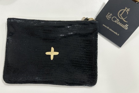 Pochette / Porte Monnaie MONOI Turtle Noir