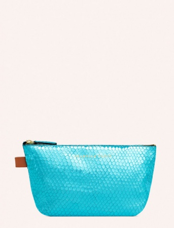 Pochette / Trousse en cuir LENCIL - BUBBLE LAGON