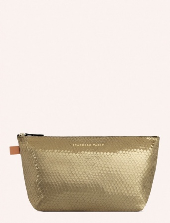 Pochette / Trousse en cuir MILD - BUBBLE KAKI