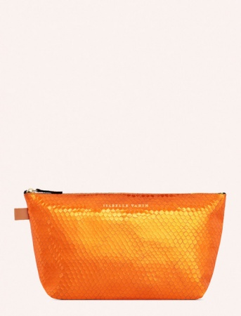 Pochette / Trousse en cuir MILD - BUBBLE ORANGE