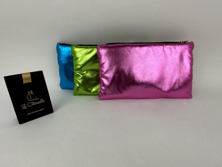 Pochette GM GLITTER Fushia - Jersey Or