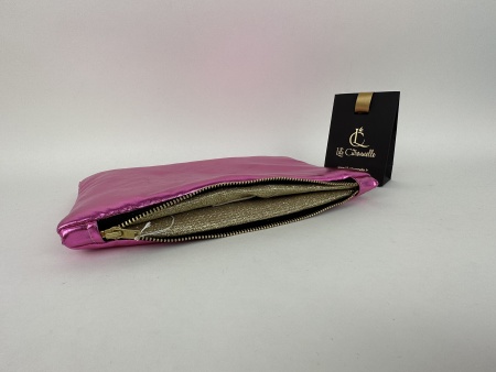 Pochette GM GLITTER Fushia - Jersey Or