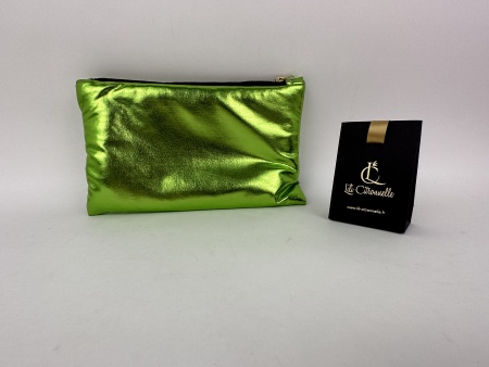 Pochette GM GLITTER Vert - Jersey Or