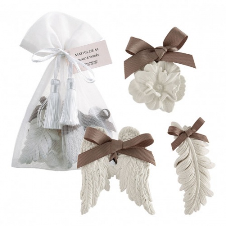 Pochon de 3 d&eacute;cors parfum&eacute;s  - Vanille Dor&eacute;e
