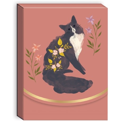 Pocket carnet de notes aimant� - Black cat