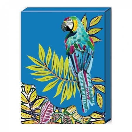 Pocket carnet de notes aimanté - Blue Parrot*