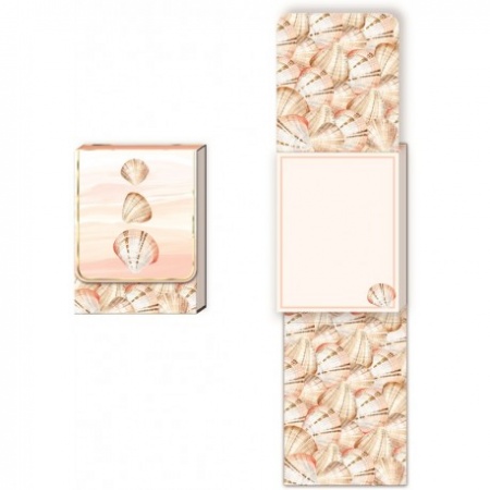 Pocket carnet de notes aimanté - Calico Shells