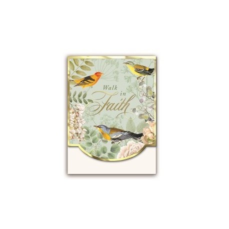 Pocket carnet de notes aimant� - Faith Birds
