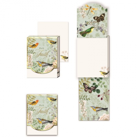 Pocket carnet de notes aimanté - Faith Birds